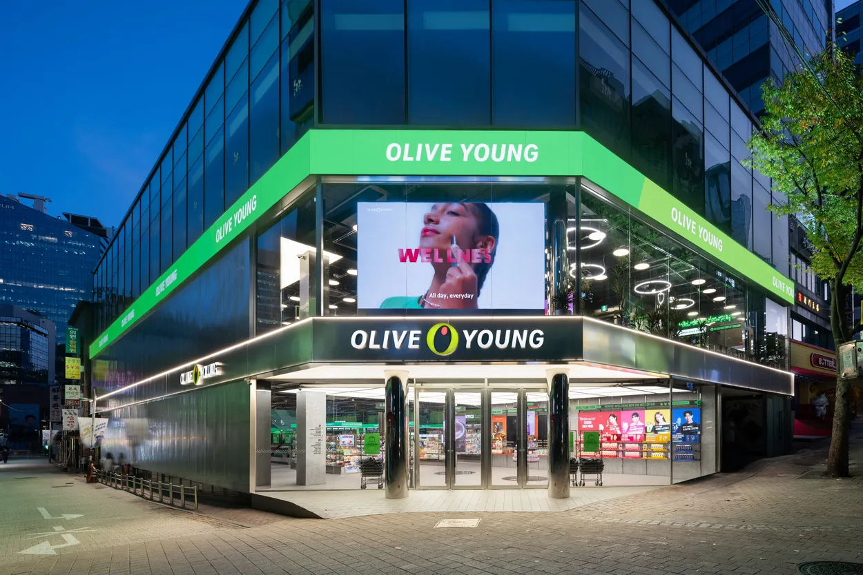The storefront of the newly expanded Olive Young Seomyeon Town flagship store