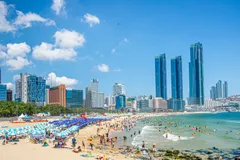 海雲台海水浴場冬季夜間燈光裝置