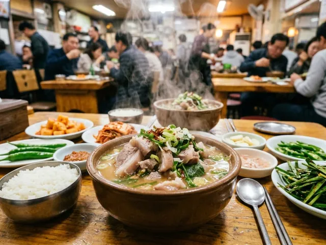 재기돼지국밥의 돼지국밥 한 상