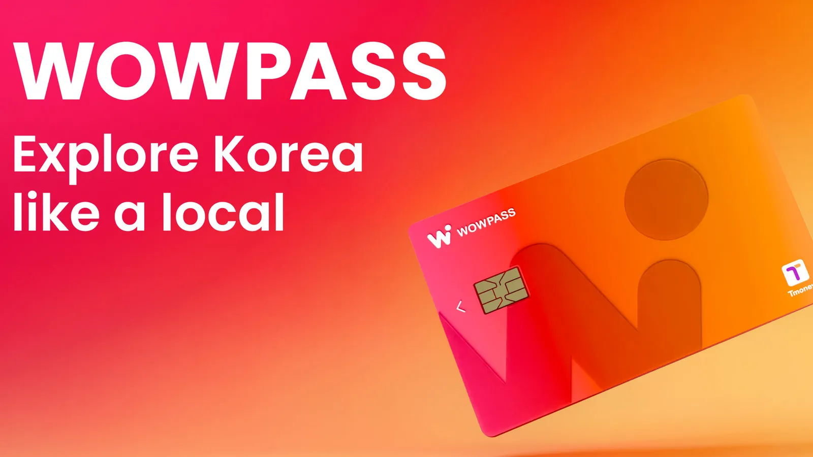 WOWPASS韓国マルチカレンシーカード(T-money交通機能付き)